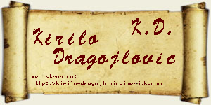 Kirilo Dragojlović vizit kartica